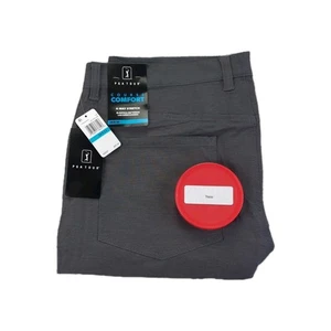 PGA Tour Course Comfort Four way Stretch 36x32 Men's Gray Pants SPF 50 NEW  - Picture 1 of 16