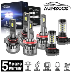 For GMC Sierra 3500 HD 2007-2014 2017-2020 2/4-Door LED Headlight Bulbs 220000LM - Picture 1 of 22