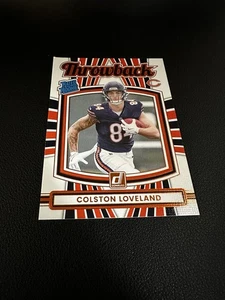 Fútbol americano Panini Donruss 2025 Colston Loveland retro clasificación novato #8 Bears radiocontrol - Imagen 1 de 3
