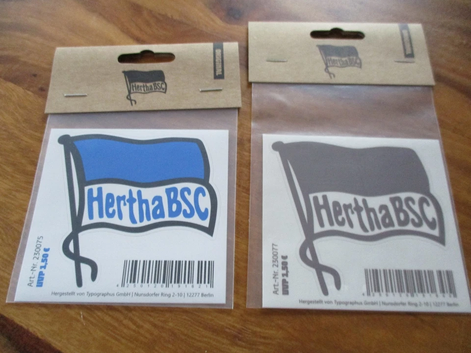 Hertha BSC Berlin Aufkleber Fahne Blau oder Transparent