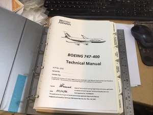 Gebrauchte British Airways Boeing 747-400 Technical Manual ATP 2232 1988 Ausgabe - Bild 1 von 24