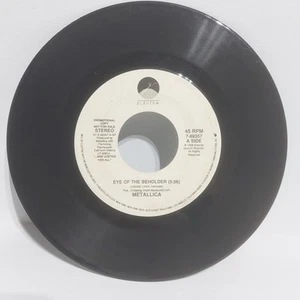 METALLICA EYE OF THE BEHOLDER 1988 Elektra Rare White Label Master Disc 7” Vinyl - Picture 1 of 10