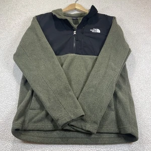 The North Face Denali 1/4 Zip Fleecepullover Herren Gr. M olivgrün schwarz - Bild 1 von 8