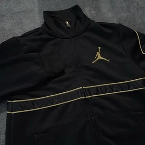Jordan x Asahd Jacket Youth Medium Black Gold Jumpman 10/23 DJ Khaled Track Kids - Picture 1 of 9