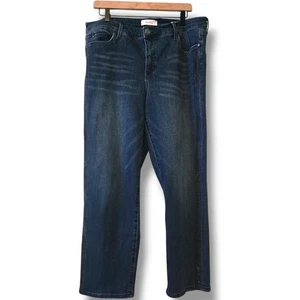 SkinnyGirl jeans womens 32/14 Medium Wash Celeste Straight ankle rhinestone - Picture 1 of 10