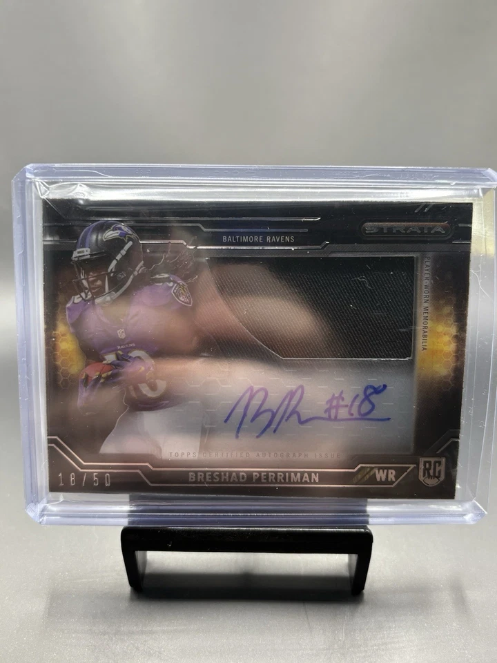 Breshad Perriman Topps Strata Clear Cut Rookie Relic Autographs Black /50 2015 - Image 1 of 2
