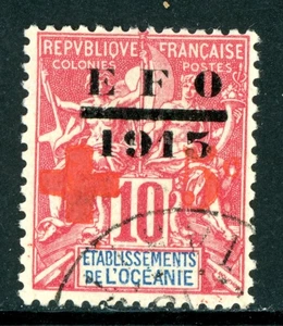 French Polynesia 1915 Tahiti 10¢ +5¢ Red Scott #B1 VFU G340 - Picture 1 of 6