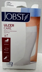 3 nuevas medias/compresión Jobst Ulcer CARE grandes blancas - Imagen 1 de 9