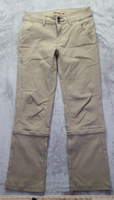 Prana Khaki Hiking Pants Women's Size 2 Inseam 29.5 " Zip Off Hiking Pants - Image 1 of 4