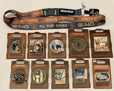 10 Star Wars Galaxy's Edge Disney Authentic Pins NEW  + Lanyard GIFT! — 第 1/4 张图片