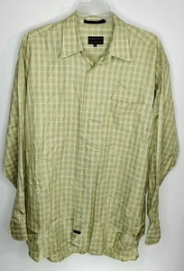 Camisa informal Robert Talbolt para hombre talla XL color verde patrón a cuadros abotonada - Imagen 1 de 3