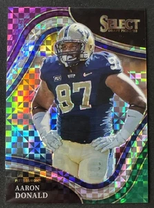 2022 Panini Select Draft Picks Field Level Aaron Donald #125 Purple Squares 1/75 - Bild 1 von 12