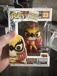 Funko POP! Celebrità Conan O'Brien nei panni di Luchador #23 GameStop Esclusivo DANNEGGIATO - Foto 1 di 7