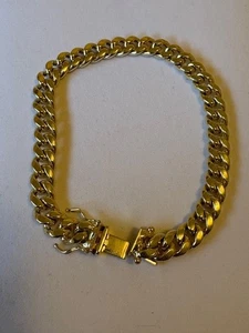 10K Kubanische Gliederkette Armband mit Safty Luck 13 g 8 Zoll UVP 2250 $ - Bild 1 von 3