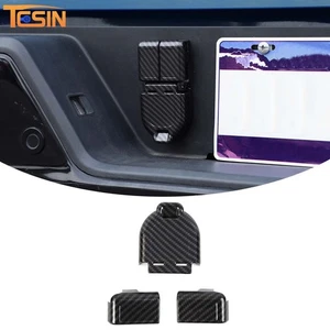 Carbon Fiber Trailer Power Socket Cover Decor For Chevy Silverado /GMC Sierra22+ - Picture 1 of 17