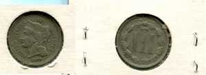 1869 THREE CENT PIECE TYPE COIN FINE 4500T - Picture 1 of 1
