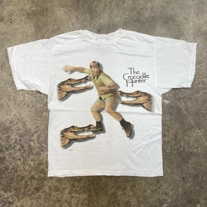 Vintage The Crocodile Hunter T Shirt Youth XL 90s 1999 Steve Irwin TV Show - Picture 1 of 7