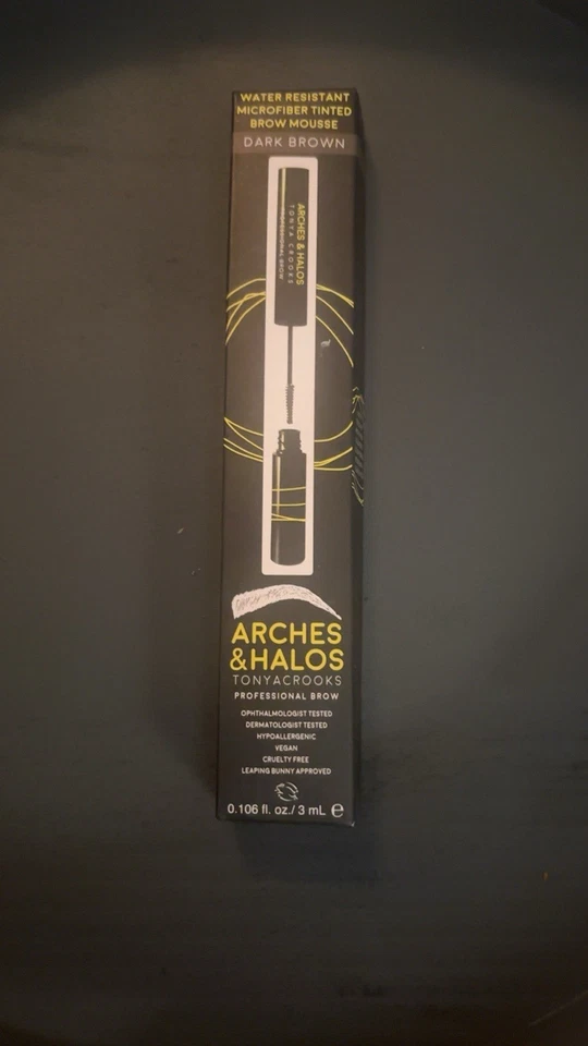 Arches & Halos Water Resistant Microfiber Tinted Brow Mousse, Dark Brown  - Image 1 of 1