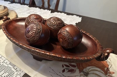 Cuenco de masa decorativo vintage con orbes Foto 1 de 4