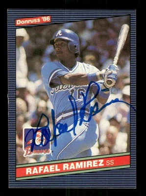 1986 Donruss  263 Rafael Ramirez signed auto autograph  ASC BXCP58 - Image 1 of 2