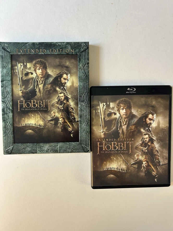 The Hobbit The Desolation of Smaug Extended Edition 3 Blu-ray set with Slipcover - Image 1 of 4