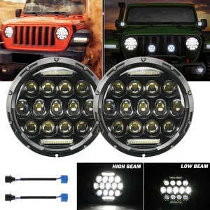 Faro redondo LED de 7 pulgadas haz alto-bajo 2 piezas para Suzuki Samurai SJ410 1986-1995 - Imagen 1 de 12