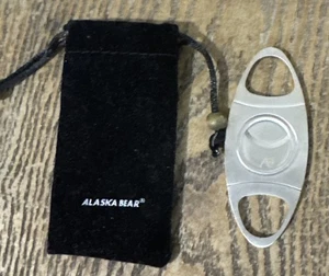 ALASKA BEAR - Cortador de cigarros de acero inoxidable guillotina hoja de doble corte  - Imagen 1 de 5