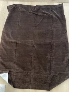 Pottery Barn Cotton Velvet Panel Dark Brown 50”X63” Set of 2 Panels - Picture 1 of 10