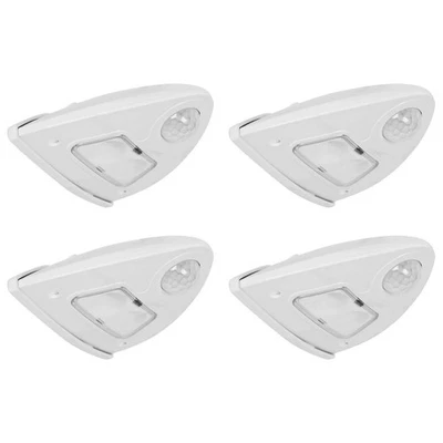 4 x Müller-Licht LED Außenlicht Sensor Navalux 0,6W IP54 4000K 3 x AA Batterie - Bild 1 von 4