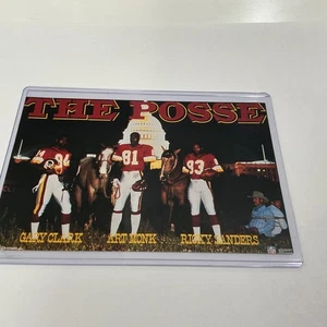 Tarjeta póster promocional de los Washington Redskins “The Posse” Monk, Sanders, Clark Costacos - Imagen 1 de 7