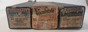 3 VocalStyle Song Roll-Silent Night/Ray & His Little Chevrolet/Heavens Artillrey - Picture 1 of 4