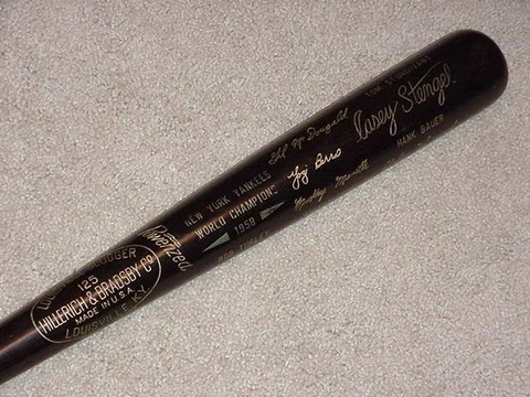 1958 New York Yankees World Series Bat Mickey Mantle Cover