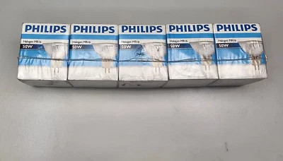 5   Philips 50 WATT LAMP    MR16  50W  12V NOS - Image 1 of 2