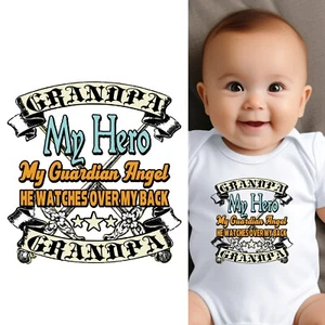 Baby Body - Opa My Hero Babykleidung für Kleinkind Jungen und Mädchen - Bild 1 von 4