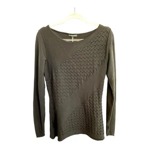 Sarah Pacini Size OS 8 10 12 14 16 Black Jais Crepe Milano Knit Jumper NWT - Picture 1 of 24