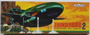 THUNDERBIRDS : VINTAGE THUNDERBIRD 2 & LAND ROVER MADE BY MOLTO CIRCA 1960'S V8 - Picture 1 of 11