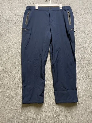 Gymsmart Pants Mens 2XL Navy Blue Zipped Pockets Stretch Fleece Athletic Sport - Image 1 of 4