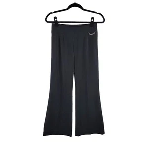 Patrizia Pepe Black Flare Chino Pants Trousers Girls Size XL / Women's 26" Waist - Picture 1 of 11