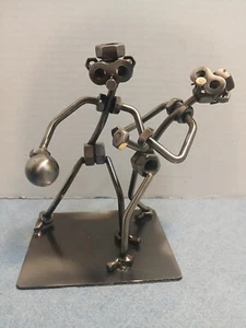 Metall spielen Basketball Sport, Muttern/Bolzen/Nägel Skulptur Figur Deko Kunst - Bild 1 von 6