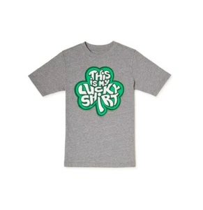 ST PATRICK'S DAY THIS IS MY LUCKY SHIRT BOYS SHORT SLEEVE T-SHIRT M (8) NEW TAGS - Picture 1 of 4