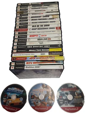 INVENTORY CLEANOUT!     23 Playstation 2 Games Madden Basketball Baseball & MORE - Image 1 of 3