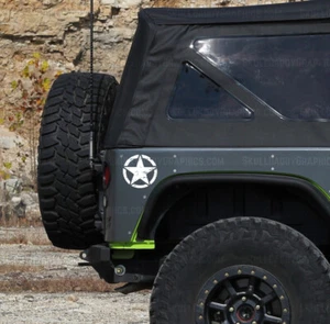 Calcomanía de estrella militar en dificultades de 6" EE. UU. para adaptarse a Jeep Wrangler Grand Cherokee JK JL - Imagen 1 de 5