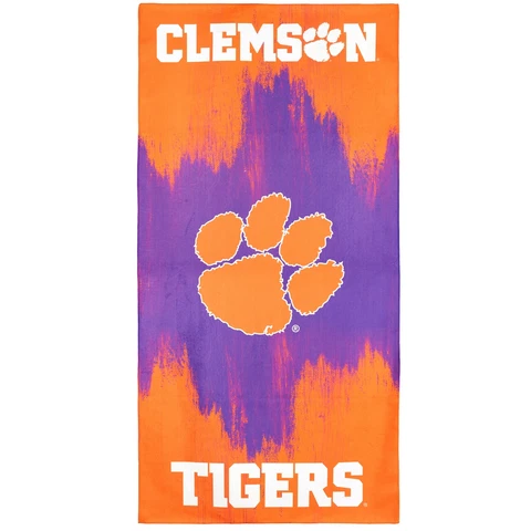 Clemson Tigers Beach Towel, 30" x 60" Cover