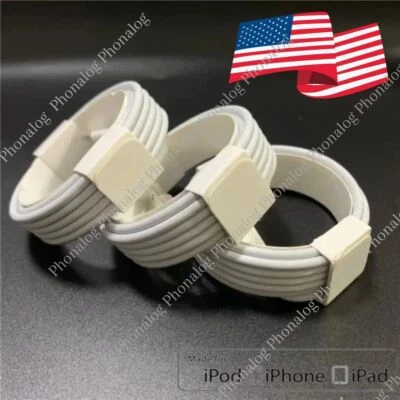 USB Fast Charger Cable 3/6FT For iPhone 14 13 12 11 XR 8 7 6 iPad Charging Cord - Image 1 of 4