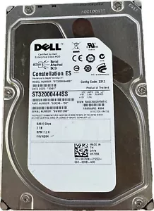 Dell 2TB 3.5" SAS HDD 0YY34F WD2000FYYG SERVER Hard Drive 7.2K 6G -100% HELATH - Picture 1 of 3