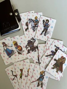 Billetera oficial de tarjetas de juego de computadora Zelda en cuero encuadernadas con soporte encuadernado - Imagen 1 de 9