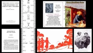 1:6 SCALE MINIATURE BOOK THE MYSTERY OF THE IVORY CHARM NANCY DREW ILLUSTRATED - Picture 1 of 1