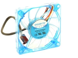 Gigabyte Everflow R127010DL 70x10mm Ball Bearing Fan 0.18A 3Pin Blue Transparent - Picture 1 of 1