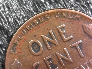 1942-P Lincoln Wheat Cent Penny - DDR - Doubled Die Reverse - Error Inv#E593 - Picture 1 of 5