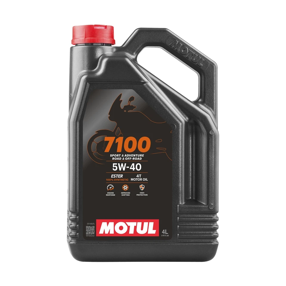 Motul 7100 4T 5W40 100 Synthetic Engine Oil 4 Liters (104087) 1